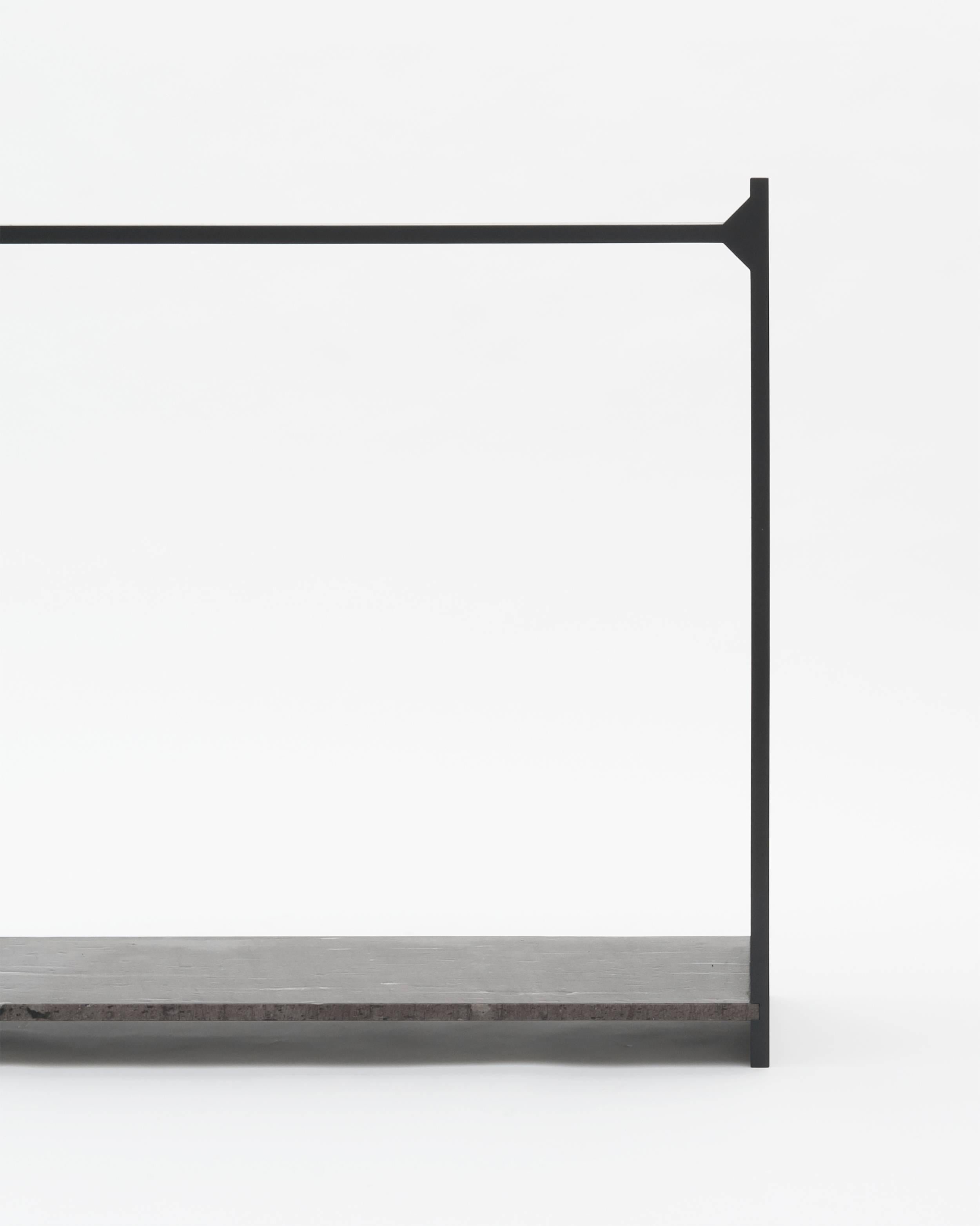 Modern Organic Form Dark Brown Marble Side Table 100 by Frédéric Saulou For Sale