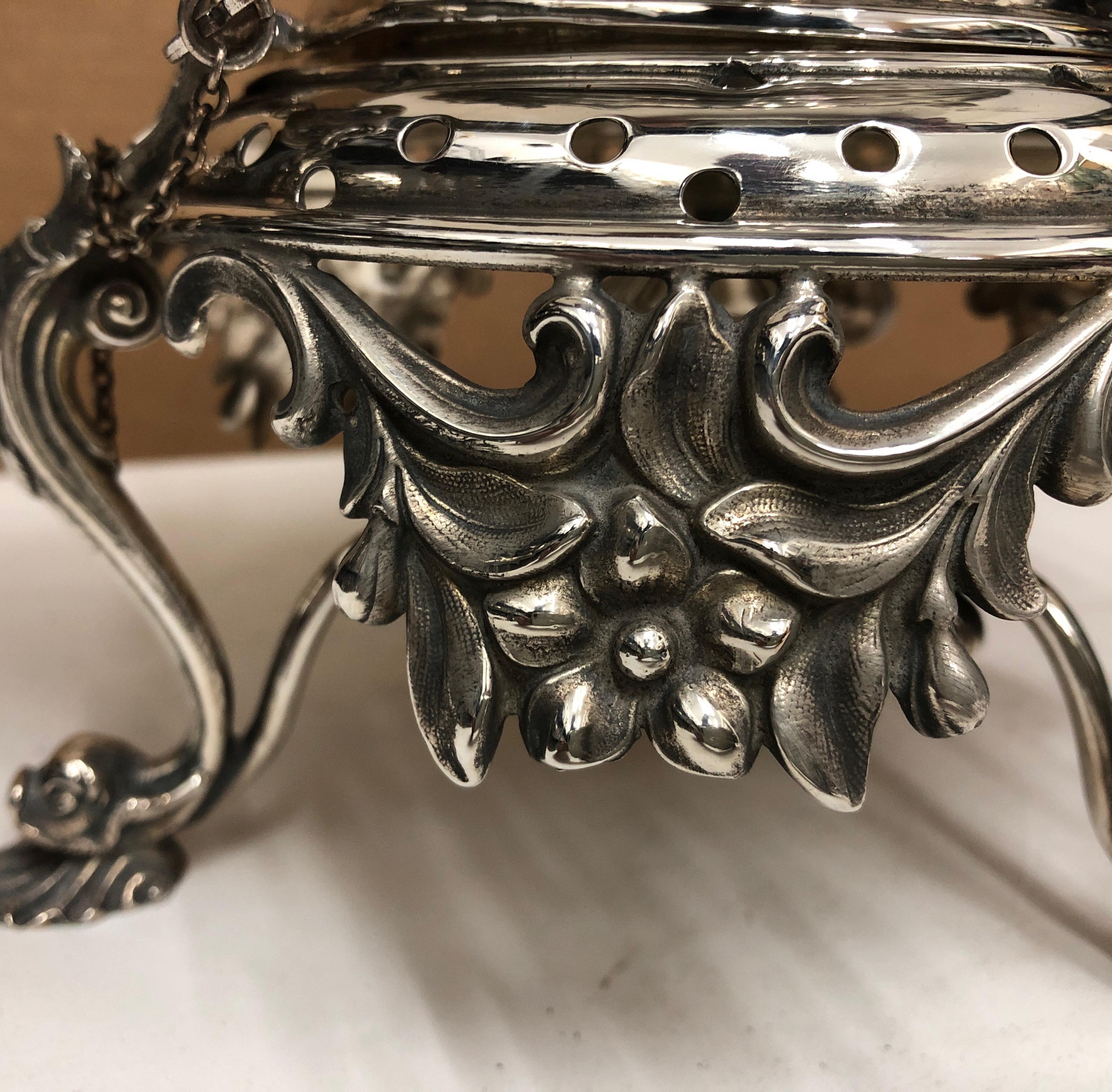 A T. Elkington & Co. Victorian Silver Plated English Kettle, circa 1870 In Good Condition In Aci Castello, IT
