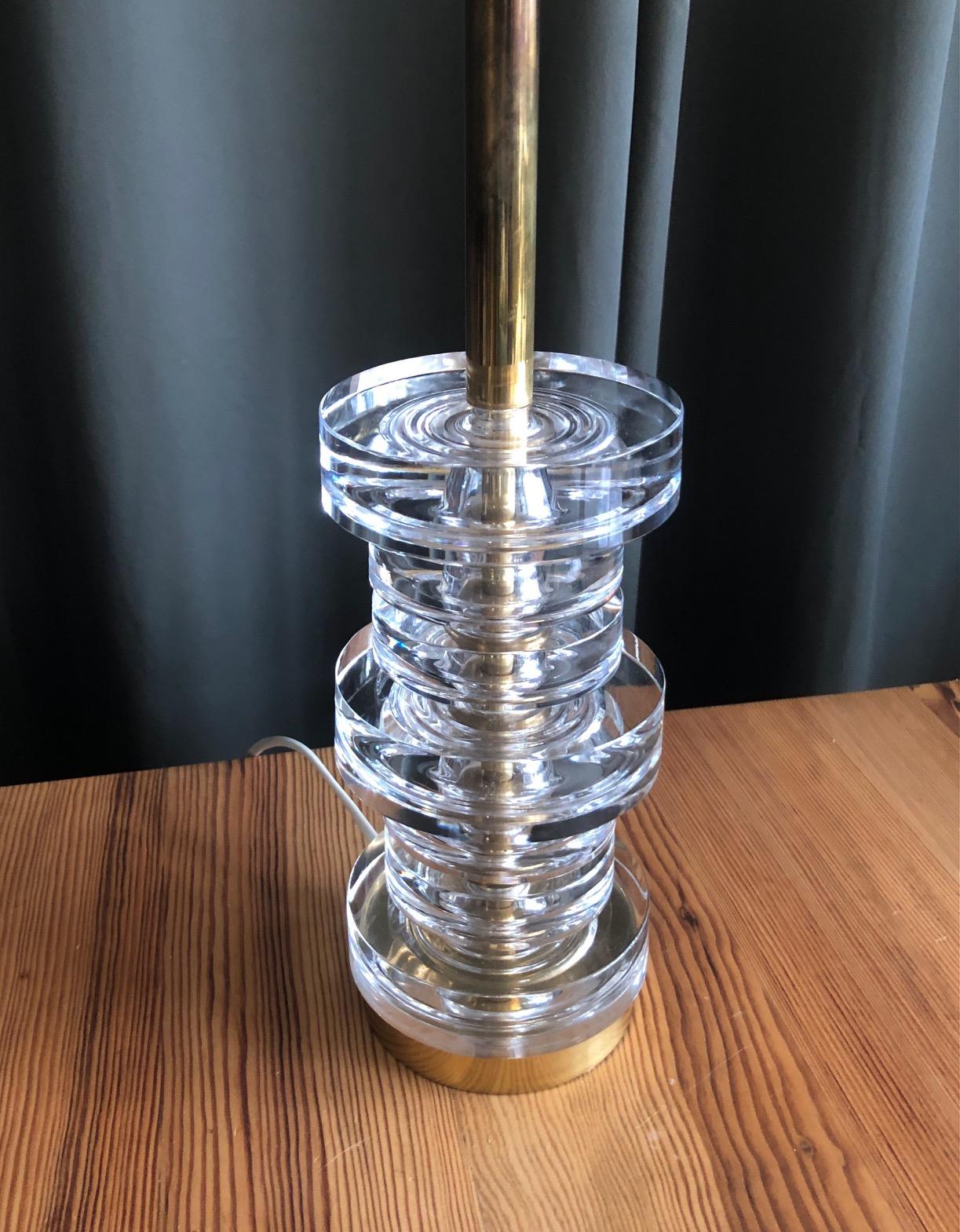 Suédois Lampe de table Carl Fagerlund pour Orrefors en vente