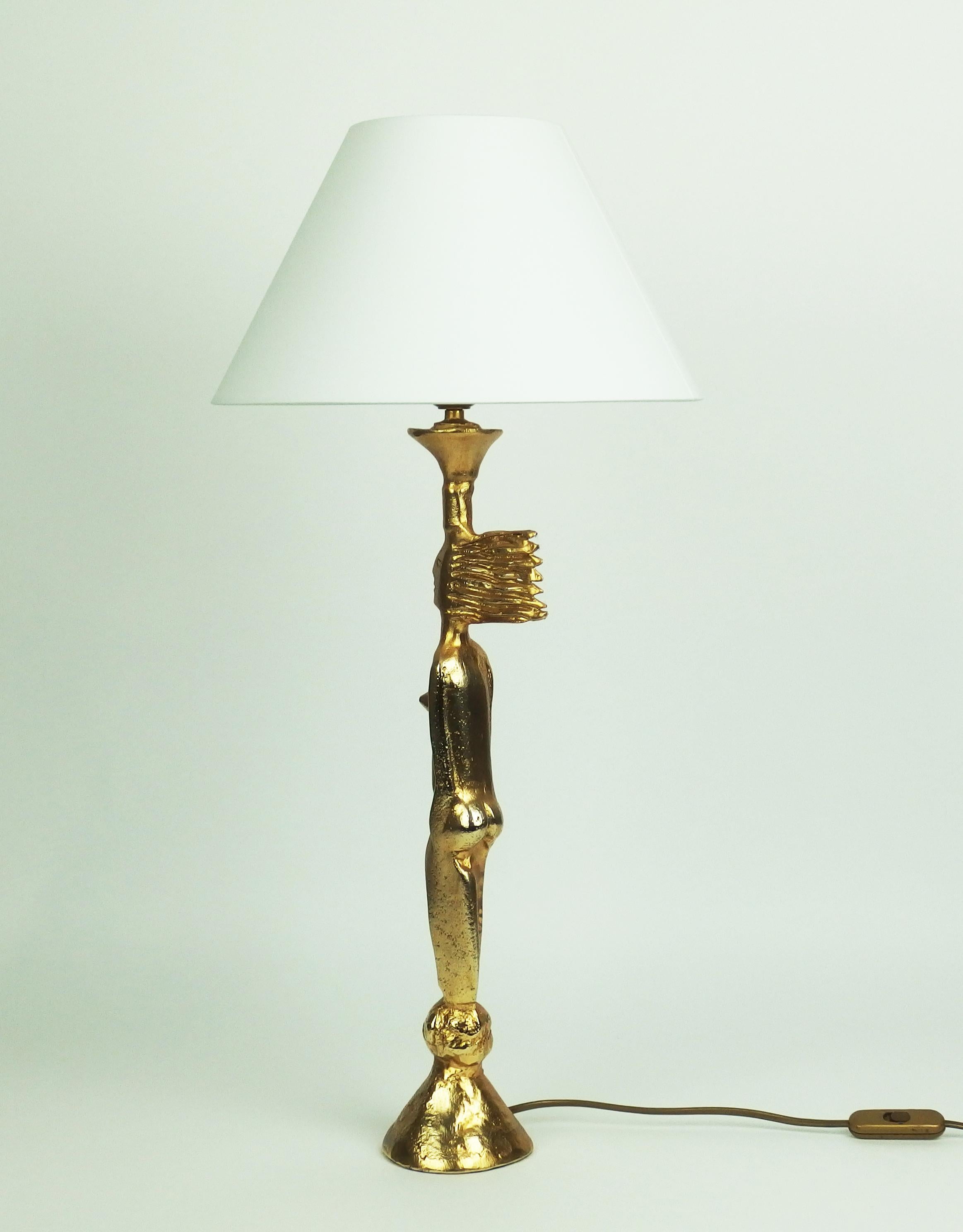 Mid-Century Modern Table Lamp by Pierre Casenove Edited by Fondica For Sale