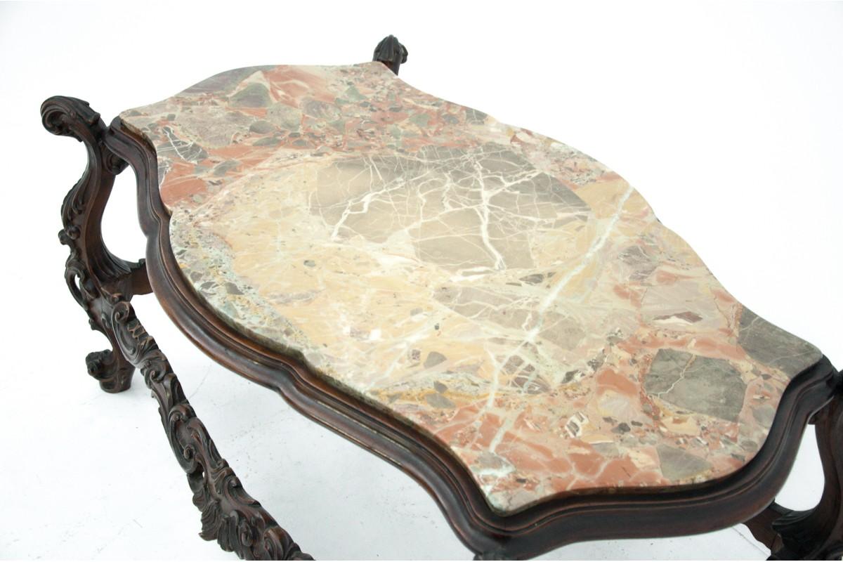 Italian Table with a Marble Top, Italy, Early of the Twentieth Century For Sale