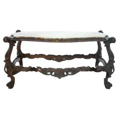A table with a marble top, Italy, early Of the twentieth century.