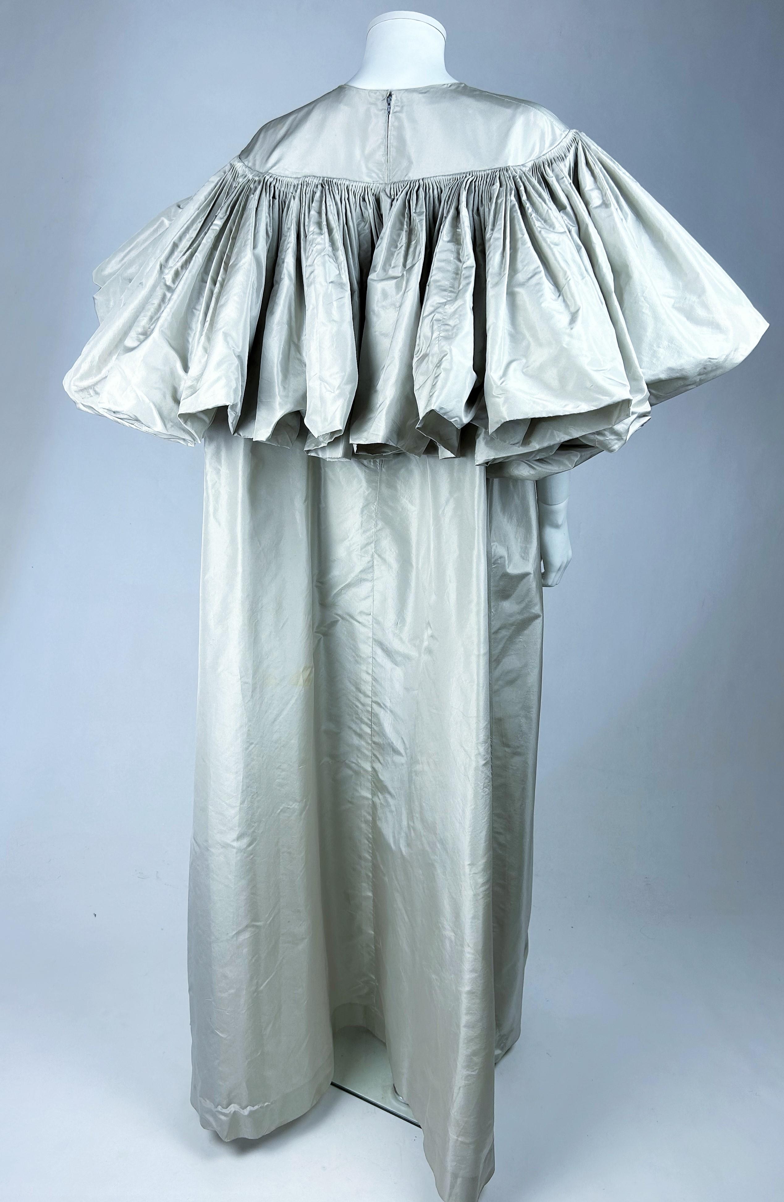 A Taffeta dress by Madame Grès Haute Couture (attributed to) - Paris 1977 6