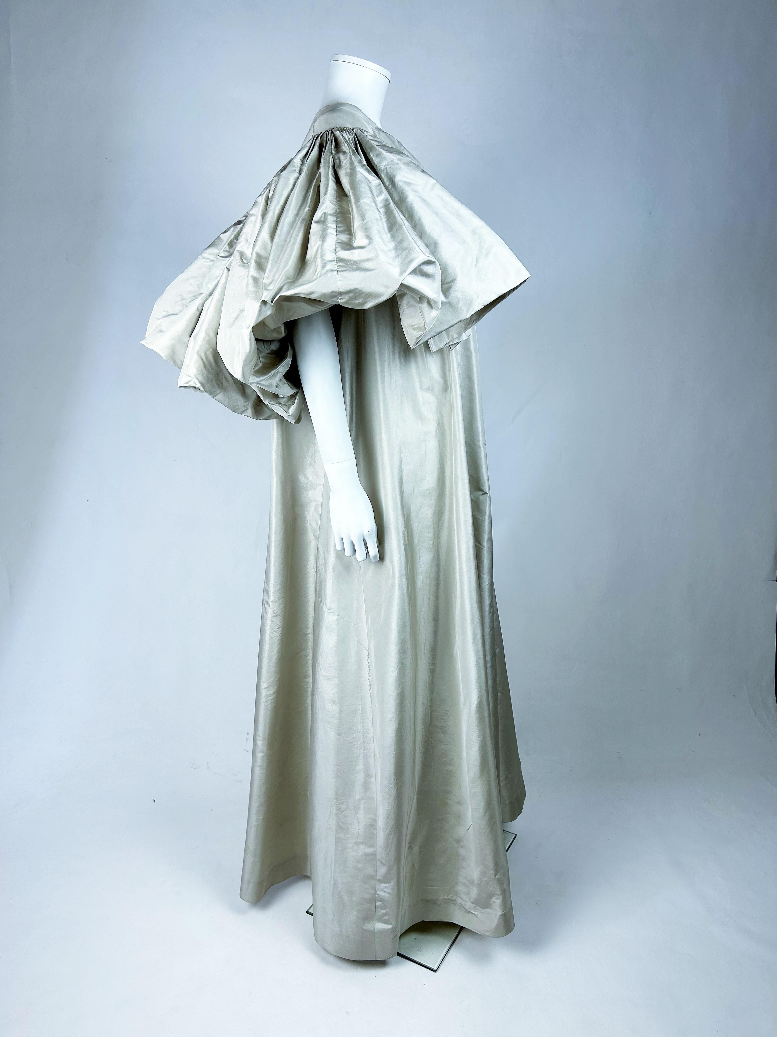 A Taffeta dress by Madame Grès Haute Couture (attributed to) - Paris 1977 4