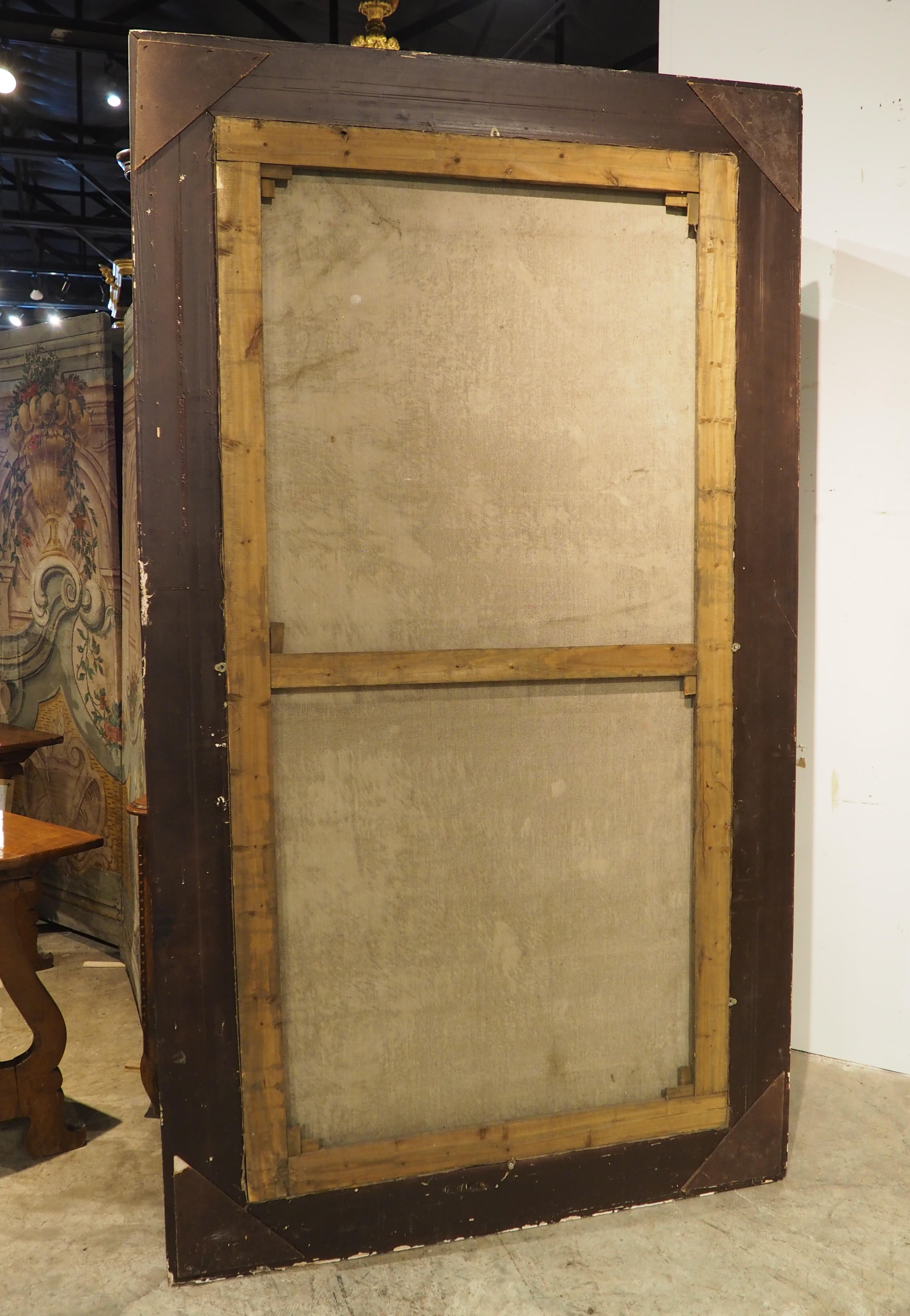 Ein großes antikes italienisches Öl auf Leinwand, Einschiffung in Ostia, um 1890, H-90 3/8 in im Angebot 12