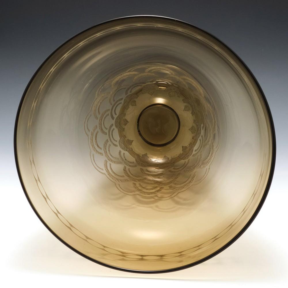 Art Glass Tall Art Deco Daum Nancy Glass Vase, c1930