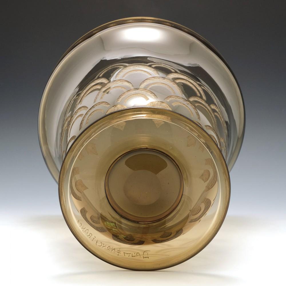 Tall Art Deco Daum Nancy Glass Vase, c1930 1