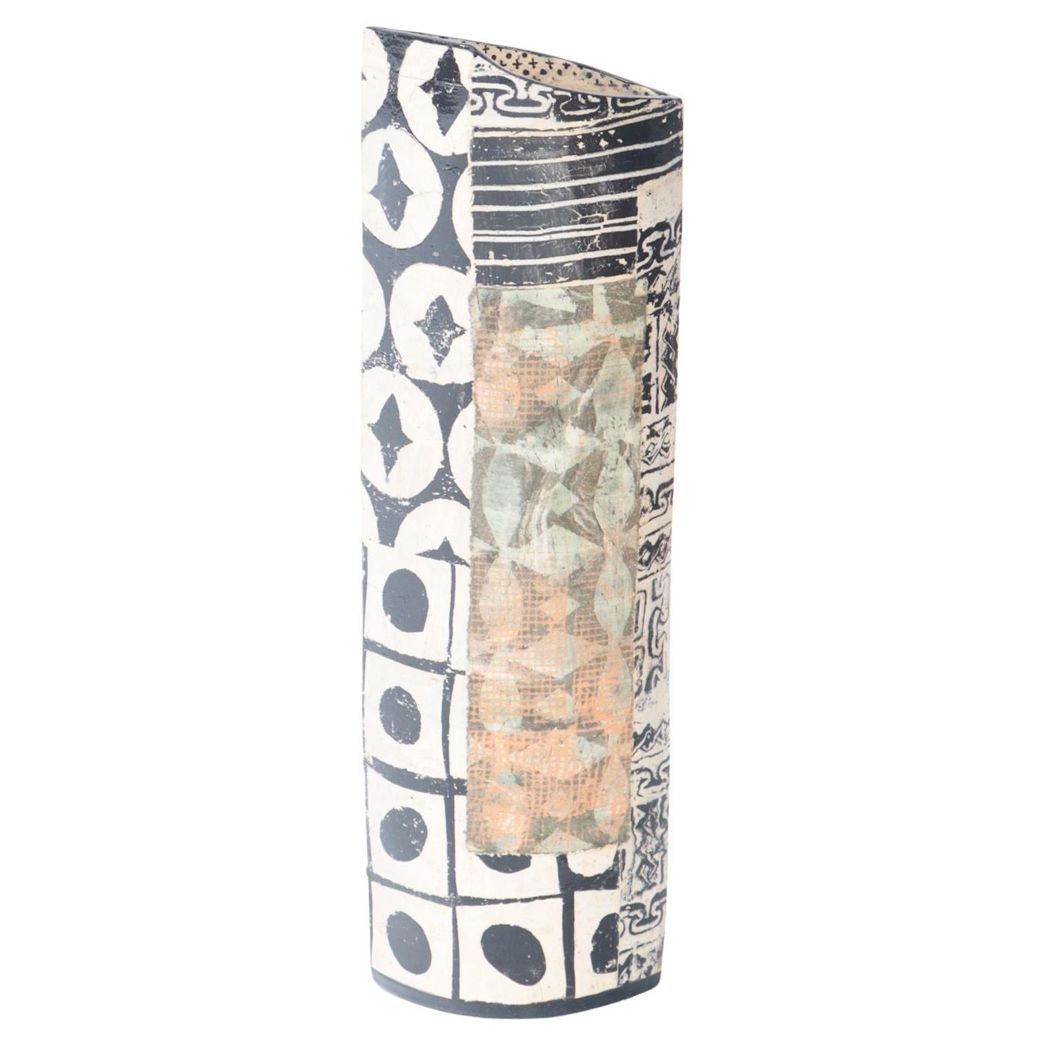Tall Ceramic Vase by Anette Wandrer, Germany, c. 2000 For Sale