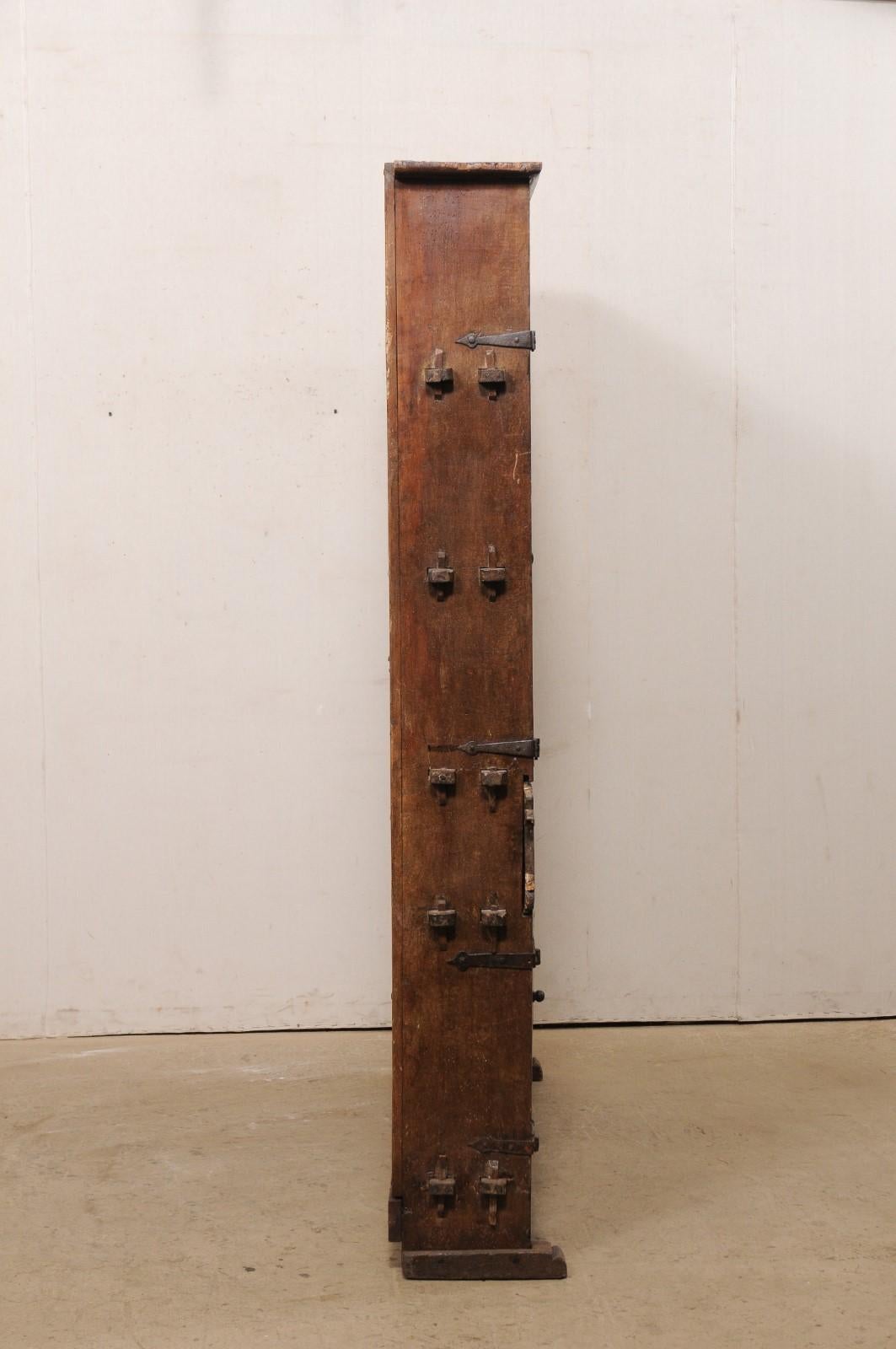 18th Century Tall Early 18th C. Italian Wooden Storage & Display Cabinet, a Fabulous Piece For Sale
