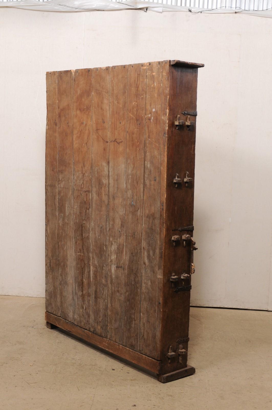 Tall Early 18th C. Italian Wooden Storage & Display Cabinet, a Fabulous Piece For Sale 1