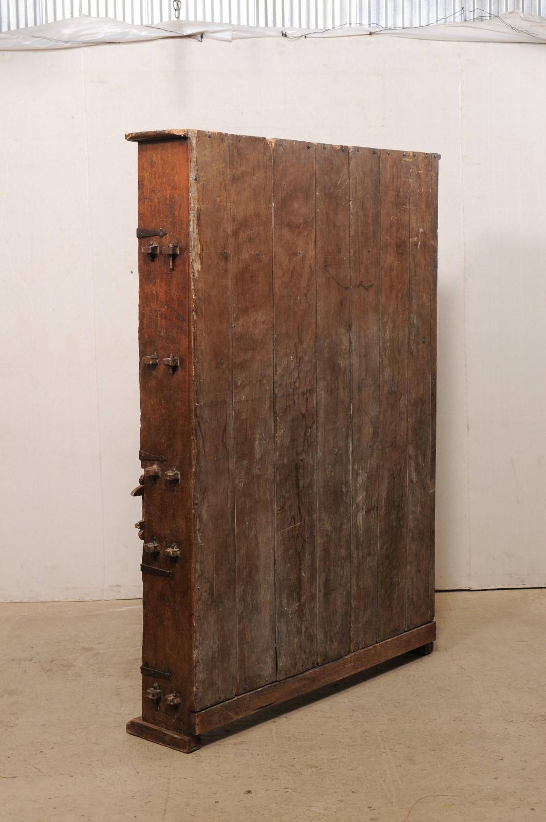 Tall Early 18th C. Italian Wooden Storage & Display Cabinet, a Fabulous Piece For Sale 3