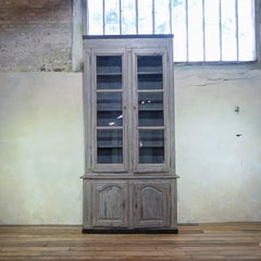 Bibliothèque, librería alta francesa esmaltada y pintada de principios del siglo XIX