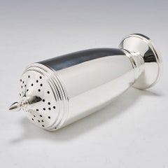 A Tall Elegant Sterling Silver Sugar Caster Birmingham, 1938