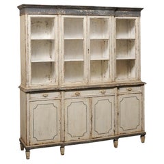 A Tall French Antique Deux Corps Cabinet