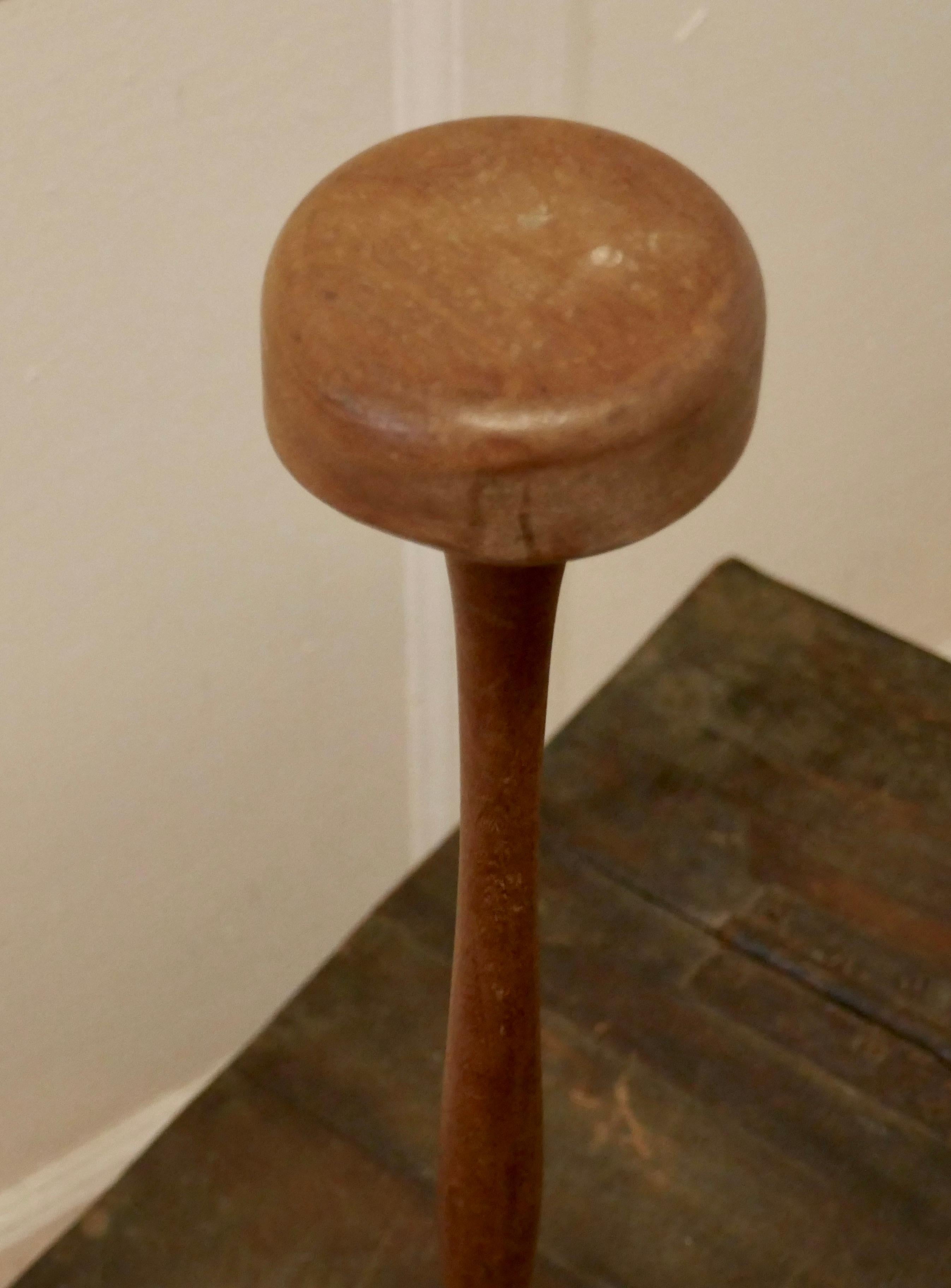 vintage wooden hat stand