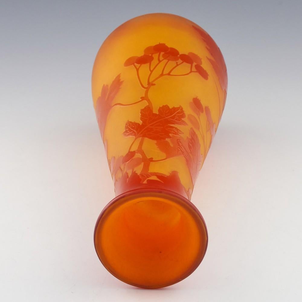 A Tall Galle Cameo Glass Vase, c1910 For Sale 3