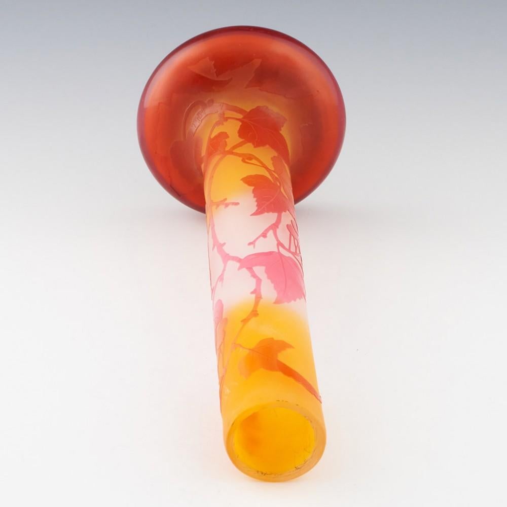 A Tall Galle Four Colour Cameo Glass Vase, c1910 For Sale 2