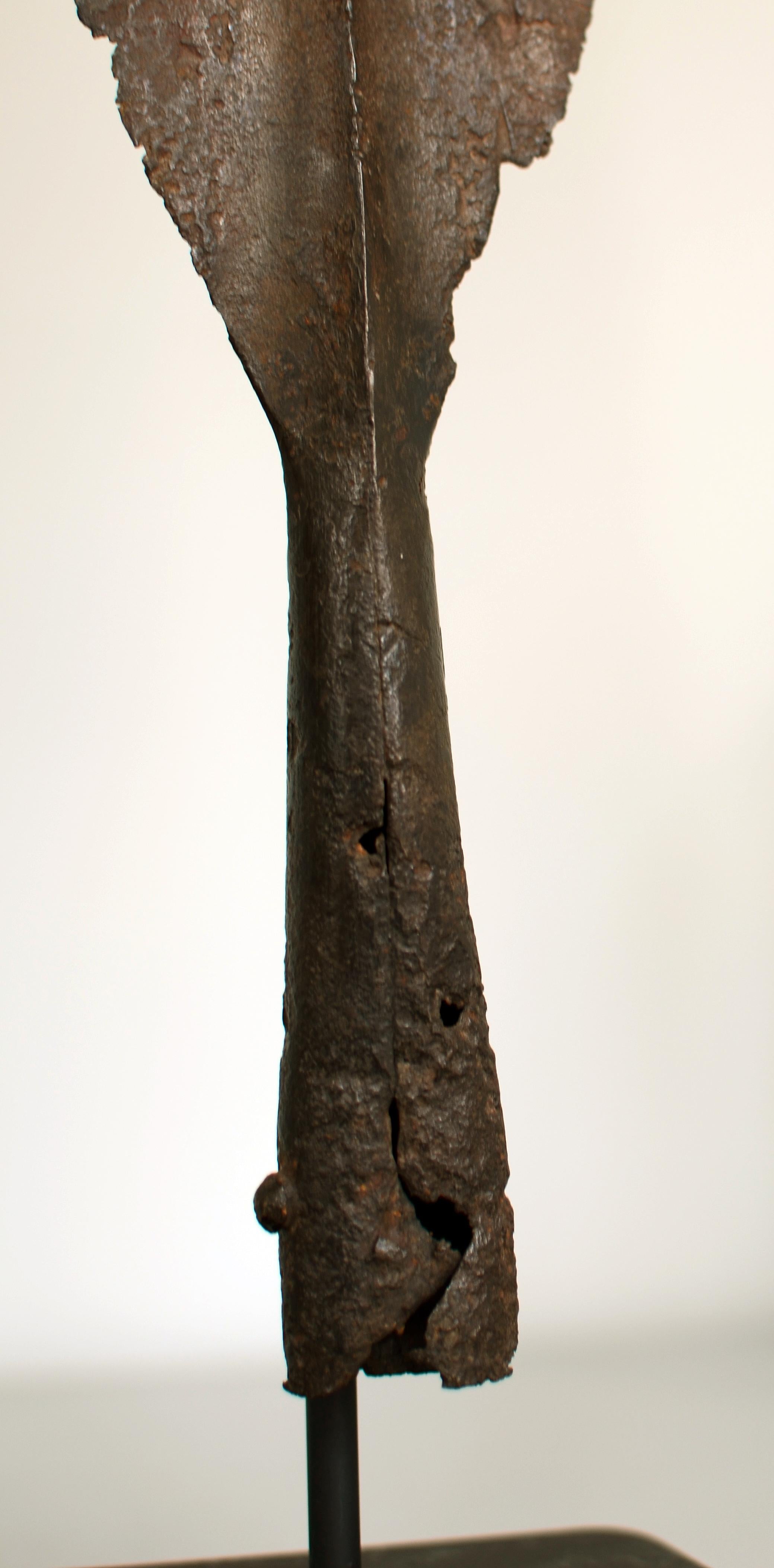 Welsh Tall Iron Age Spear Tip, Abstract Decorative Accent
