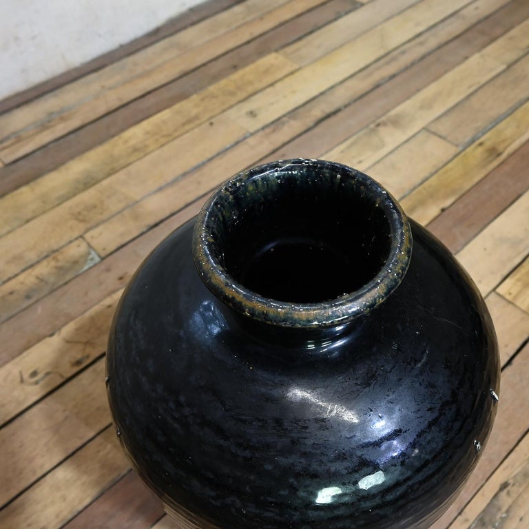 Chinese Ceramic Rice Storage Jar With Lid - Large Grain Dispenser Bucket For Kitchen, Hand-Painted