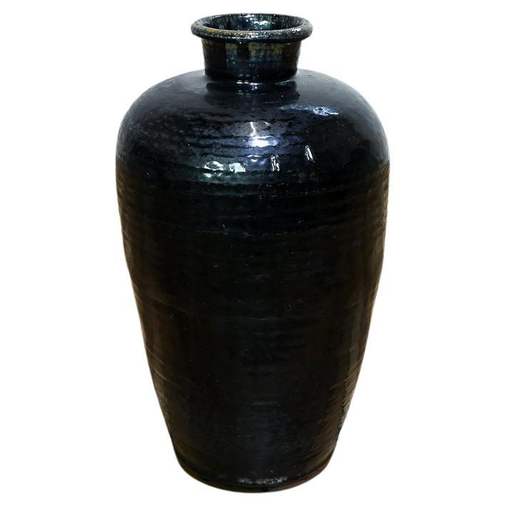 19th Century Chinese Ceramic Rice Wine Jar - Shanxi