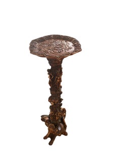 A tall resin Oriental Jardiniere, decorated with elephant, chinese dragons