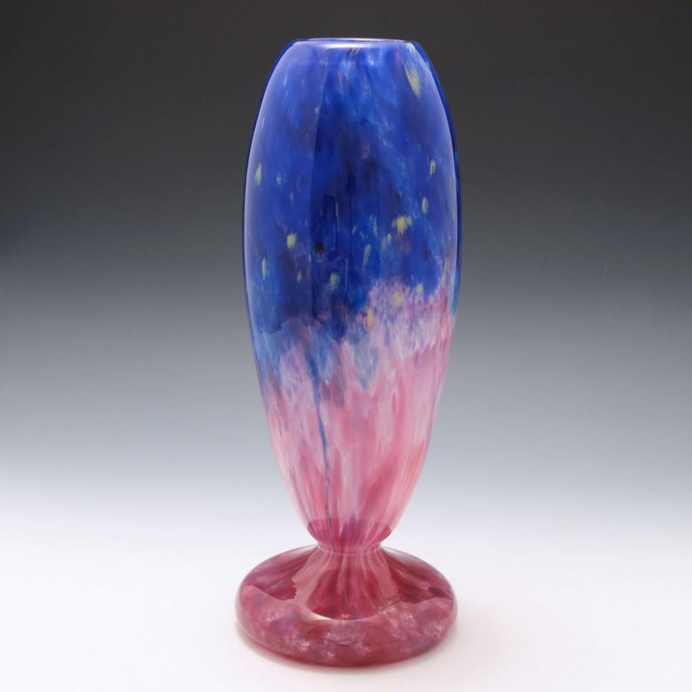 A fine Schneider Jades vase from 1923-1927 made in Epinay-Sur-Seine, Paris..

The Verrerie Schneider was founded by brothers Ernest and Charles during 1913 at Epinay-Sur-Seine a suburb of northern Paris. Charles had trained at the Ecole des