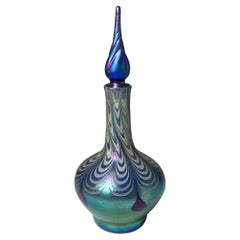A Tall Vandermark Pull Feather Decanter
