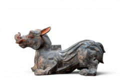 A Hang Dynasty Mythical Guardian Chimera Figure