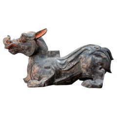 A Hang Dynasty Mythical Guardian Chimera Figure