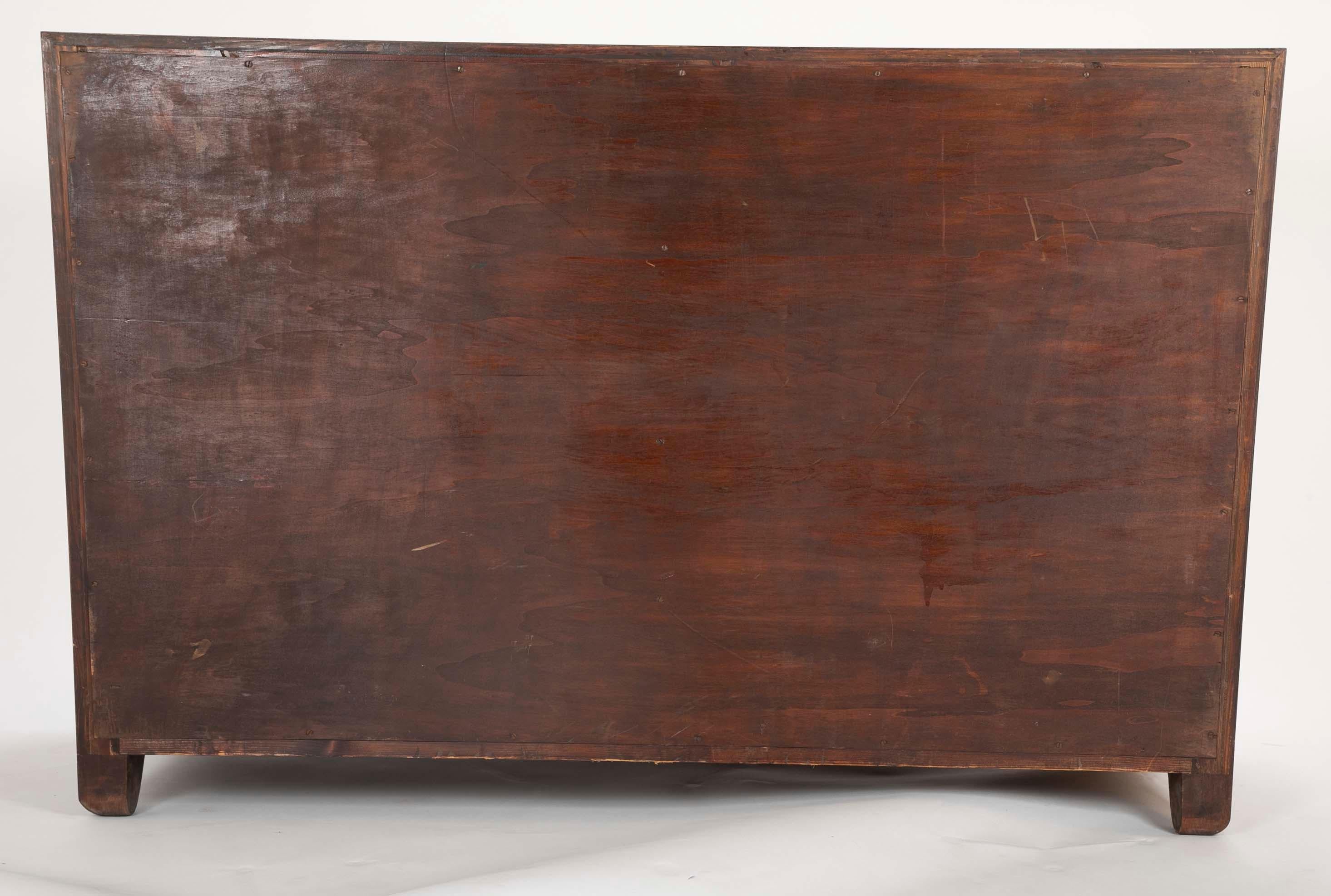Tapered Sapele and Gilt Bronze Chest Designed by Guglielmo Ulrich 13