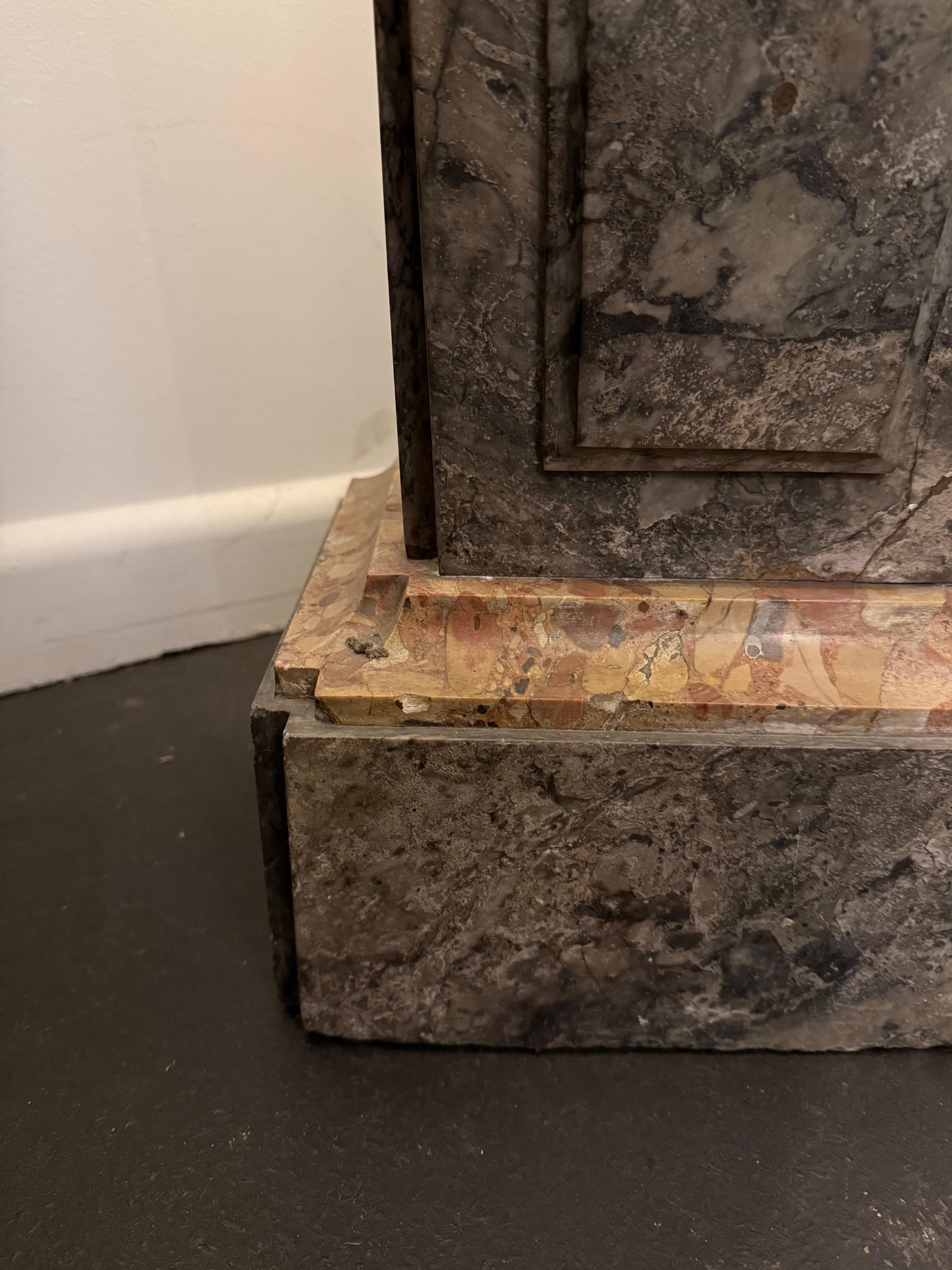 A Tapered Square Marble Pillar, 19th Century For Sale 5