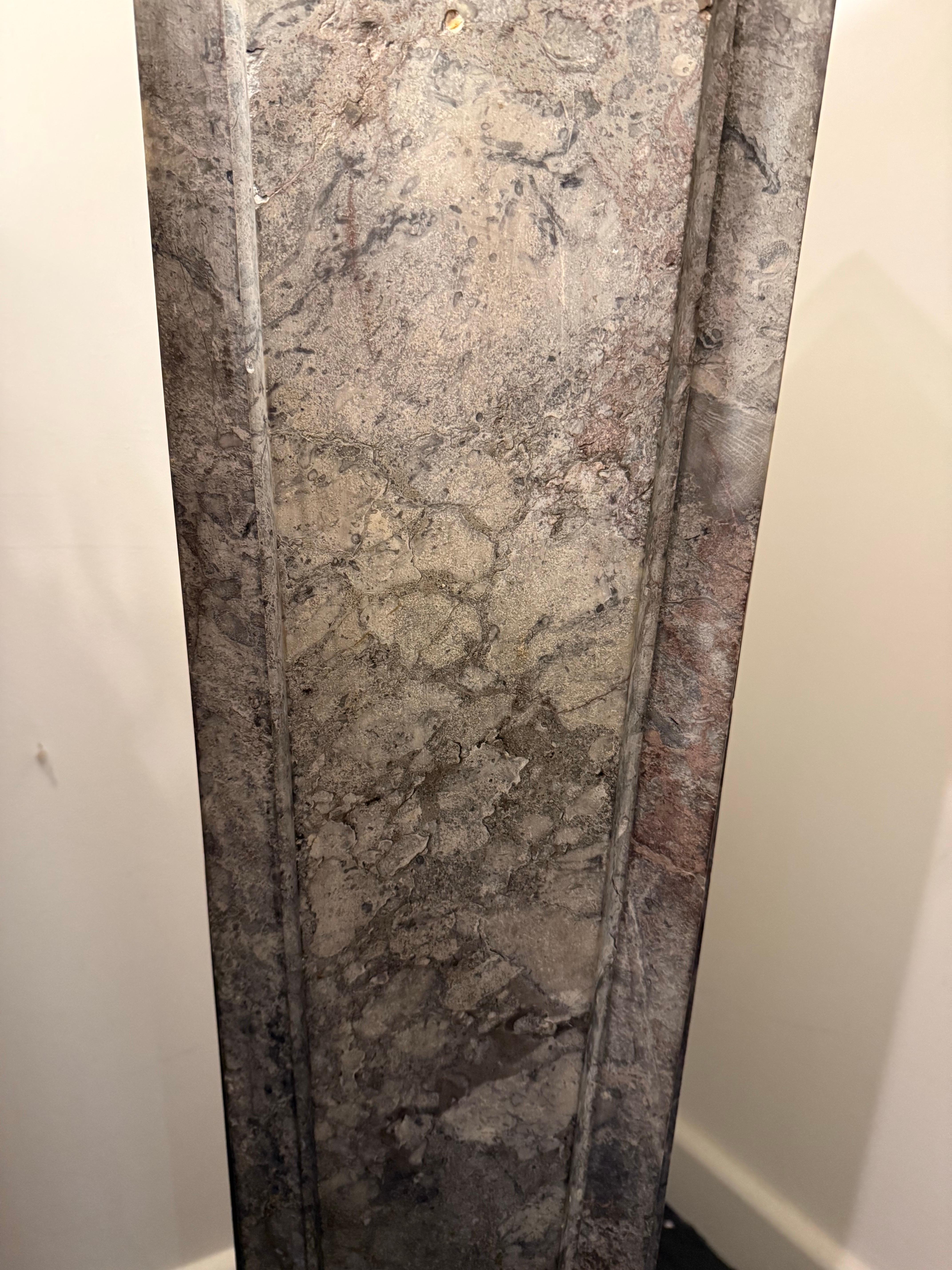 A Tapered Square Marble Pillar, 19th Century For Sale 2