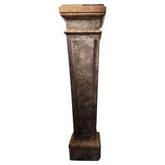 A Tapered Square Marble Pillar, 19th Century