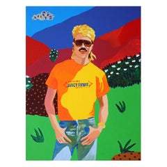 „A Taste Sensation“, Porträtgemälde von Alan Fears, Pop Art