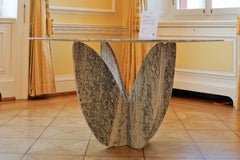 A Tavola - Cristallina marble sculptural dining table