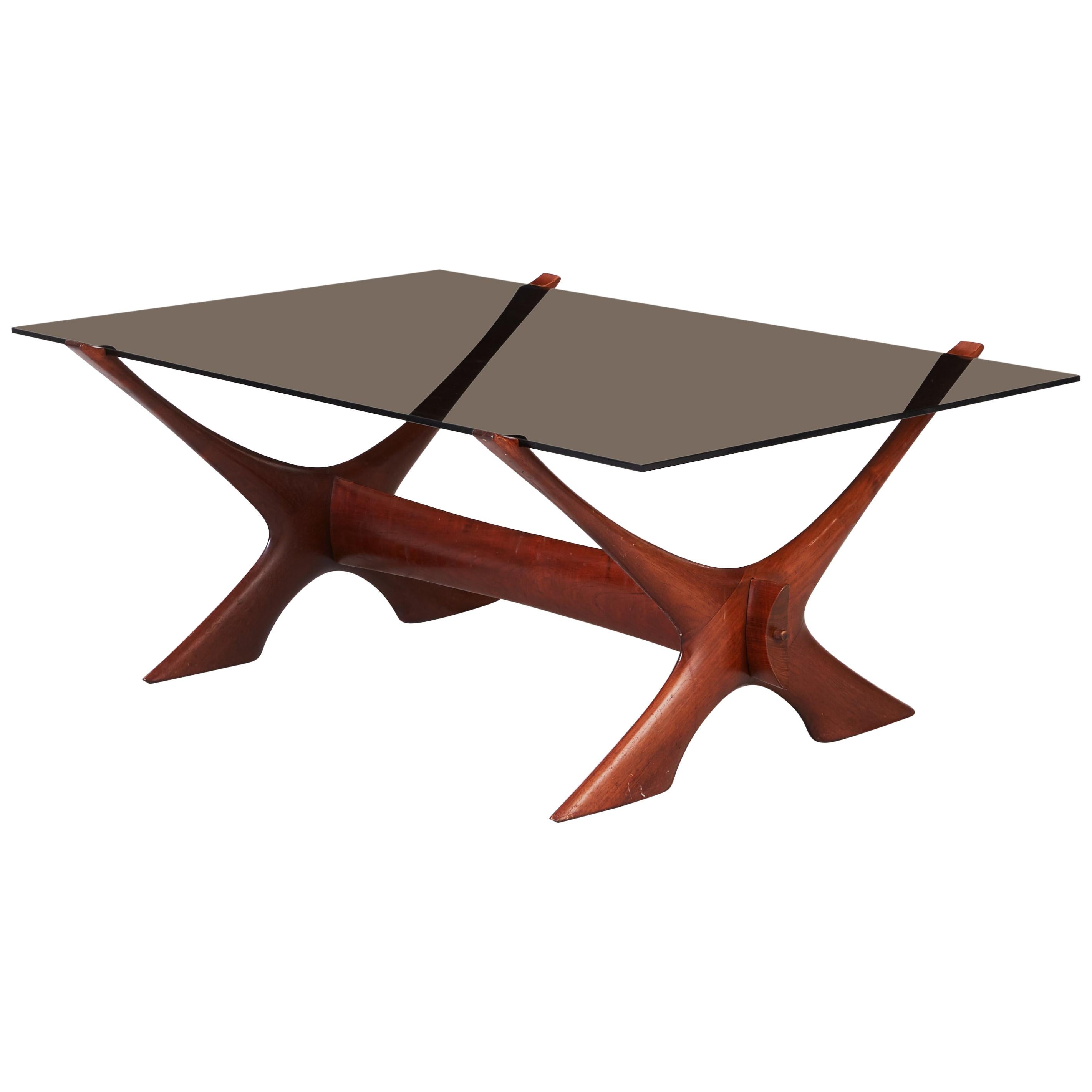 Teak and Glass "Condor" Coffee Table by Fredrik Schriever Abeln, 1960s