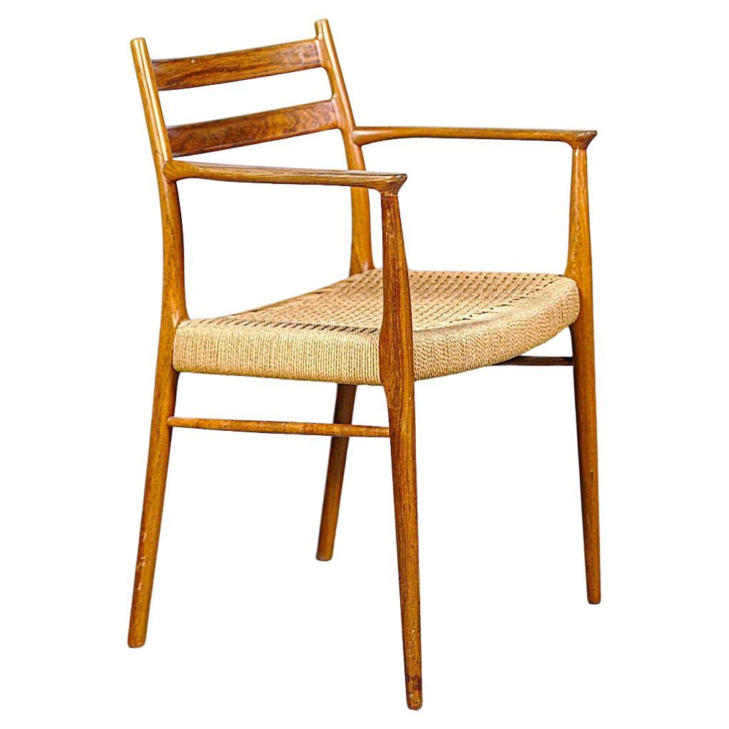 Sillón de teca de Arne Wahl Iversen Dinamarca Años 60