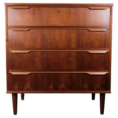 Teak Chest of Drawers of Danish Design from the 1960s