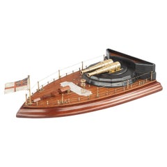 A Teak Model of the Stern of HMS Howe, Presented to Captain Assheton Gore