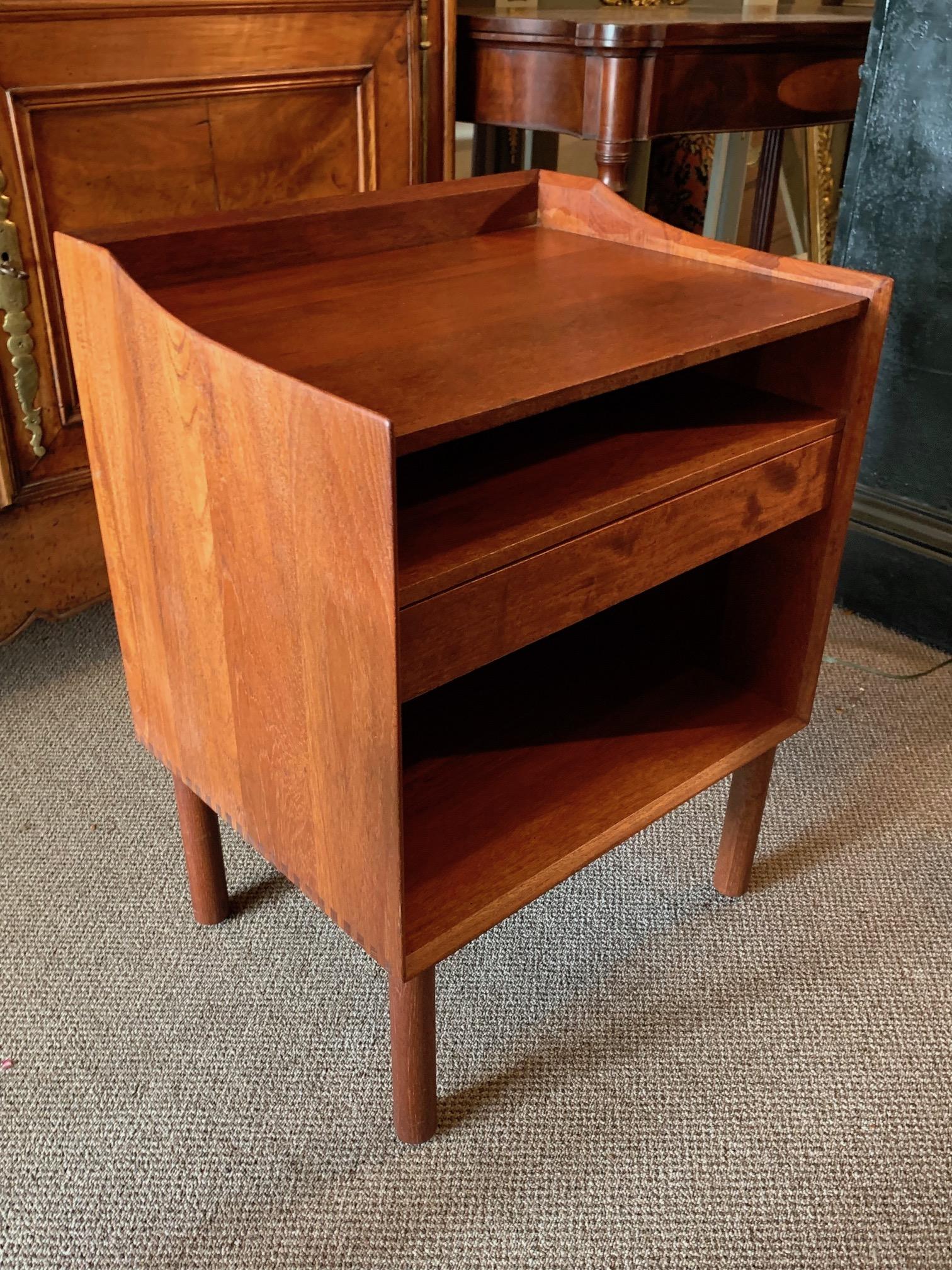 Mid-Century Modern Teak Nightstand by Peter Hvidt and Olga Mølgaard for Søborg Møbelfabrik For Sale