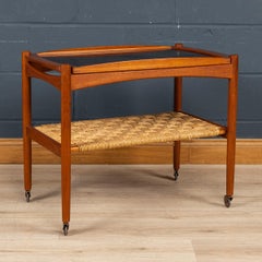 A Teak Serving Trolley With Removable Tray By Poul Hundevad, Denmark, c.1960