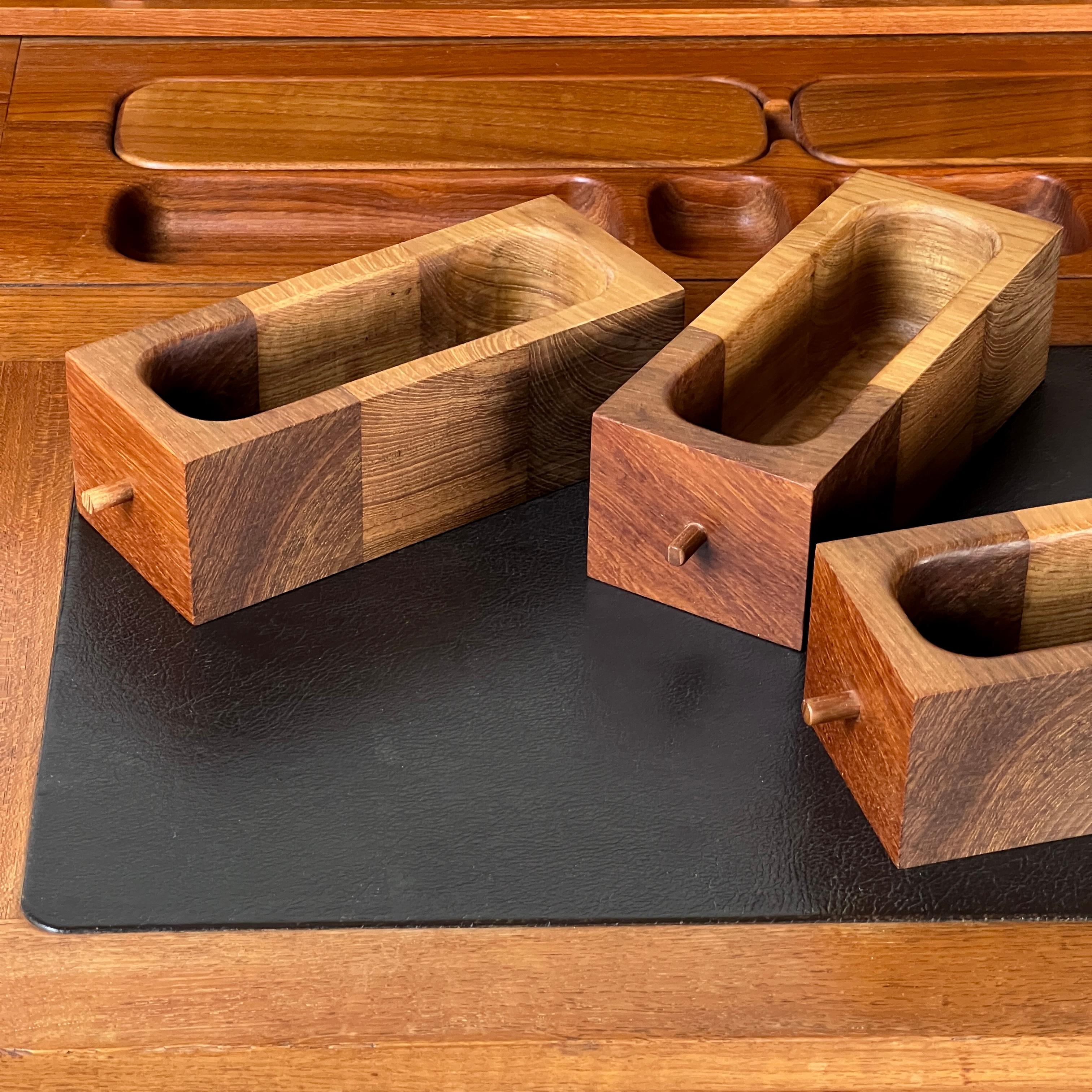 Mid-20th Century A Teak Tambour Desk Designed By John Mortensen For Dyrlund, Denmark