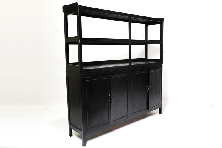 C. 1900 Burmese British Colonial Kitchen and Plate Rack For