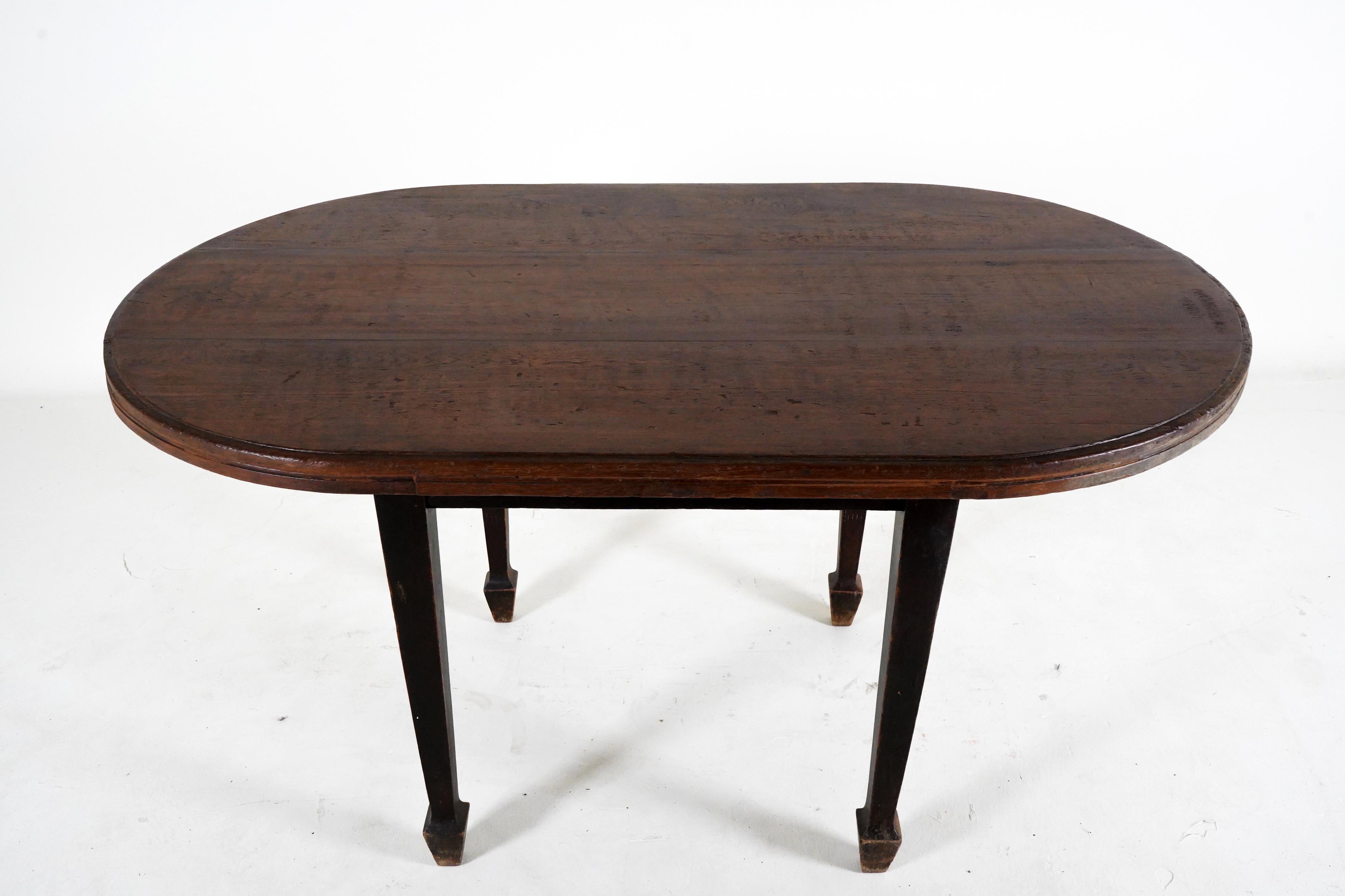 The natural roughness of the material is what gives this table its authenticity. It is a stunning piece rich in texture and history, and may serve a wide variety of roles in its future setting, such as a coffee table, a low bench or even as a bed.