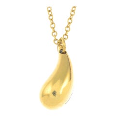 Teardrop-Anhänger mit Kette von Elsa Peretti für Tiffany & Co.