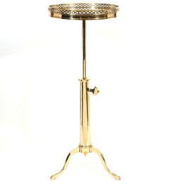 Telescoping Mirror Top Brass Occasional Tables by Maison Toulouse, Paris
