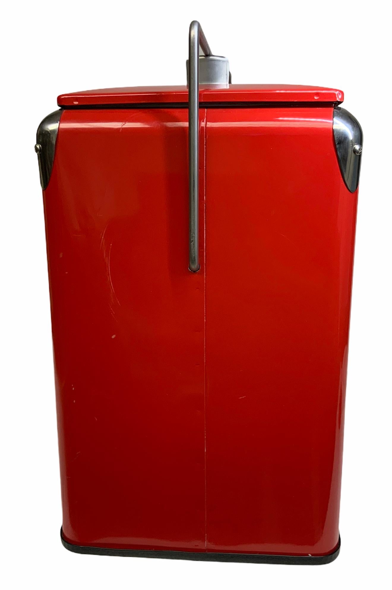 large vintage coca cola cooler