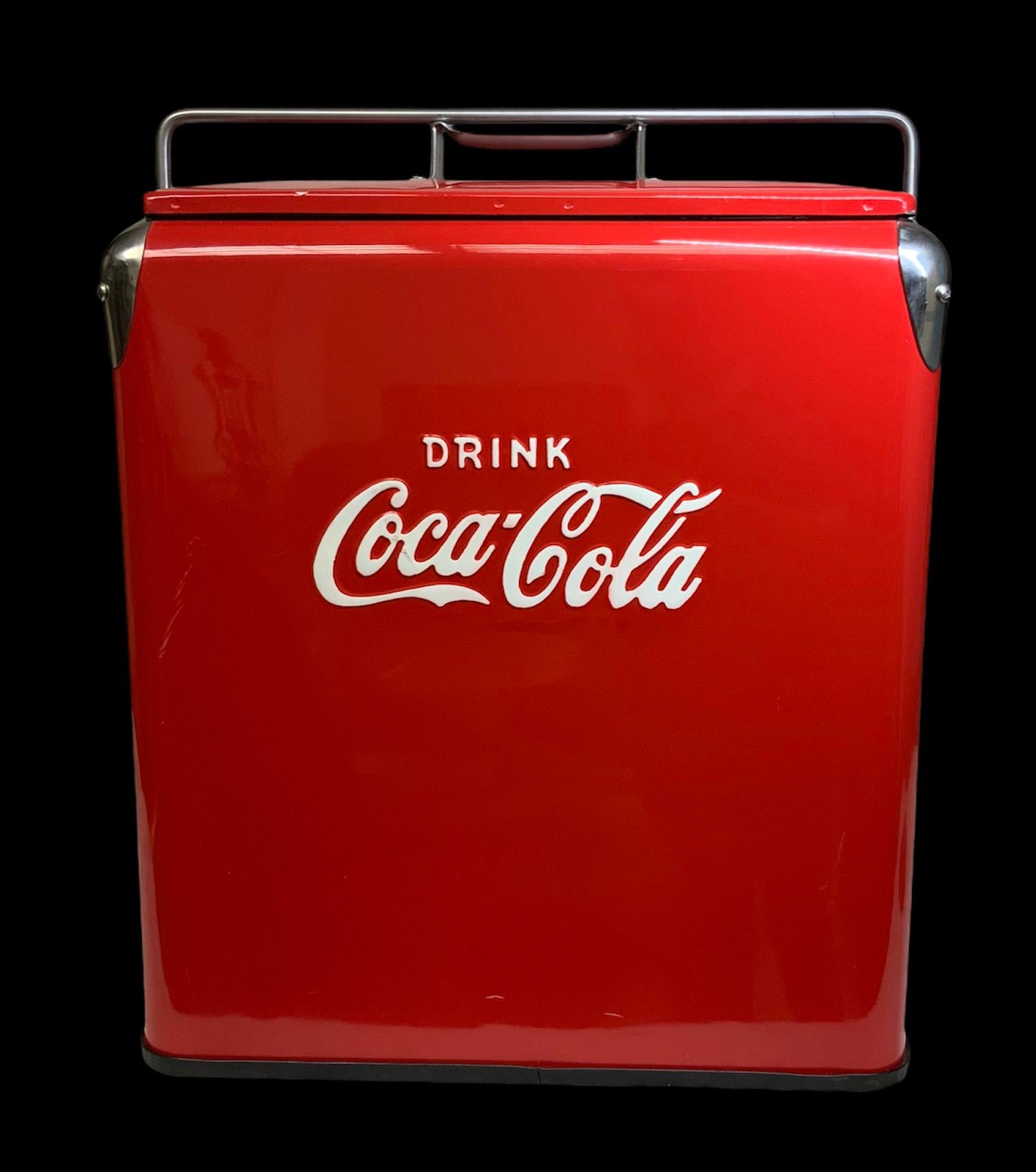 20th Century Temprite Coca Cola Large Cooler