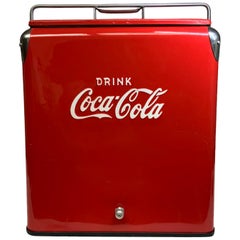 Grand seau à rafraîchisseur Coca Cola en Temprite