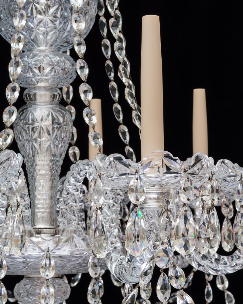 British Ten-Light Late Victorian Chandelier Attributed to James Green For Sale
